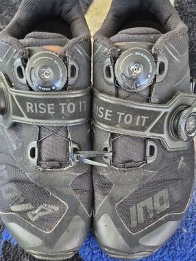 Inov-8 Kids Black Cycling Shoes with BOA Closure